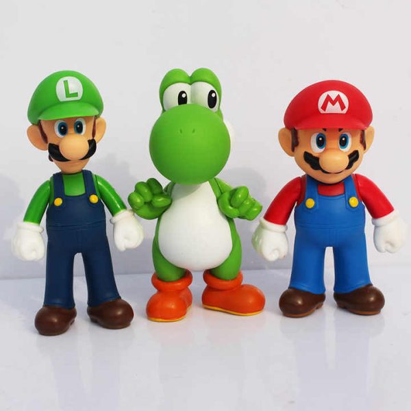 ست 6 تایی فیگور شخصیت های بازی سوپر ماریو قارچ خورSUPER MARIO - Image 13