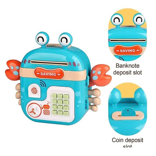 قلک و گاوصندوق آموزشی موزیکال مدل خرچنگ کیفی CRAB PIGGY BANK 6655 - Image 3