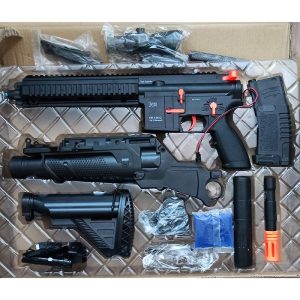 تفنگ بازی شارژی تیر ژله ای مدل کلاشینکف سری AK کد HK416D-H03