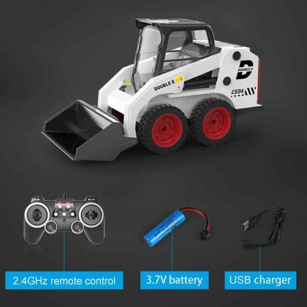 ماشین بازی کنترلی مینی لودر دبل ای مدل Loader Tractor کد E594-003 - Image 13