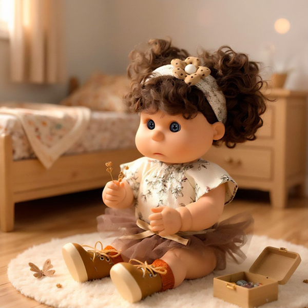 عروسک دخترانه 40 سانتیمتری کدBABY SO LOVELY QS83162 - Image 7