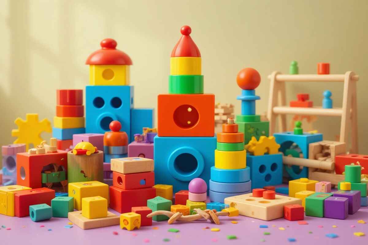 اهمیت رنگ اسباب بازی