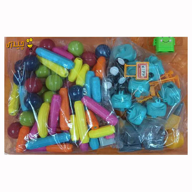 ساختنی ماشین مگنتی ۱۱۳ قطعه مدل حیوانات کد 62-158 - Image 3
