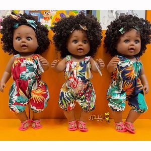عروسک دختر موفرفری سیاه پوست ارتفاع 43 کد Doll 951-Z