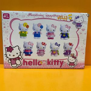 جموعه فیگور مدل هلو کیتی Hello Kitty بسته 8 عددی