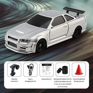 ماشین کنترلی دریفت سایز کوچک مقیاس 1:43مدل RC CAR DRIFT 4304